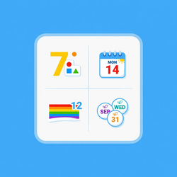 Numbers, Colors, Days and Months